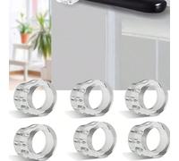 2/6/12 pezzi Paraurti trasparenti in PVC per maniglie delle porte, Paraurti silenziosi per porte, Protezioni per maniglie delle porte, Paraurti Tagli Unica,6 pezzi,12 pezziSilicone