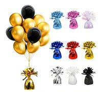 2/6/12 pezzi Pesi per palloncini in metallo, decorazioni da tavolo per palloncini ad elio, pesi per palloncini, decorazioni per feste, adatti per compleanni, matrimoni, anniversari, Capodanno, feste a