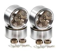 2.6 Beadlocks In Metallo Per Axial Per SCX10 Per TRX4/6 1/8 1/10 Ricambio | Parti auto RC cerchi metallo 5 razze bilanciano carico adattano pressiones facilitares riparazioni