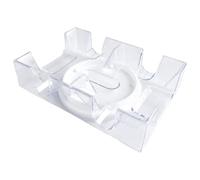 2/6 Deck Scatola di carte trasparente per PC Supporto per carte da gioco con vassoio rotante Puntelli per giochi da tavolo per feste Fasce di resistenza in vita per gambe e glutei per allenamento