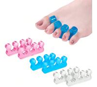 2/6 pezzi Separatore per dita dei piedi: Separatore per unghie unisex, vestibilità perfetta, senza macchie, morbido e riutilizzabile, forniture per manicure, strumenti per manicure, strumenti per l'ar