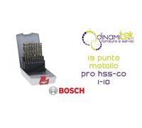 2.608.587.014 SERIE PUNTE METALLO PRO HSS-CO 1-10 19X BOSCH