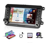 【2+64G】7'' Autoradio 2 Din Per VW Golf 5 6 Polo Passat Skoda Touran Seat Con Carplay Android Auto senza fili Mirror link,Car Radio Con Schermo HiFi Bluetooth RDS/FM+AHD Back up Camera+CANBUS