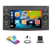 2+64G Android 13 7'' Touchscreen Autoradio per Ford Focus/C-Max/S-Max/Galaxy/Fusion/Transit Connect con Carplay & Android Auto Radio con Bluetooth WiFi GPS FM/RDS 36EQ SWC + telecamera posteriore e