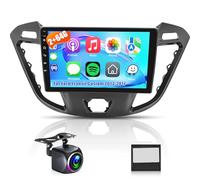 2+64G Android 13 Stereo per auto per Ford Transit Custom 2013-2017 con Wireless Carplay e Android Auto - WiFi GPS Mirror Link Controllo volante FM RDS Split Screen 32EQ + Backup Camera
