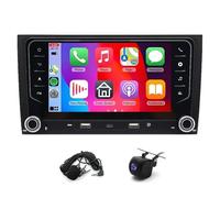 2+64G Android 14 Car Stereo con Navi for Audi A4 S4 RS4 B6 B7 8E 2000-2009, 7 inch Touchscreen Double Din Car Stereo con Wireless Carplay Android Auto Bluetooth Backup Camera WiFi FM/RDS Mirror Link