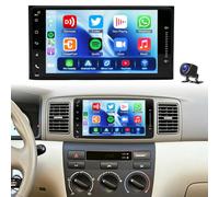 2+64G Android 15 7" Touchscreen Autoradio per Toyota Corolla E120 2002-2007 | 2 DIN per Corolla E120 con Wireless CarPlay Android Auto Bluetooth WiFi 5G GPS Navigazione FM Radio SWC AHD Telecamera