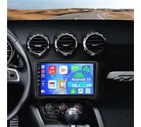 2+64G Android 15 Autoradio Stereo per Audi TT MK2 2006-2014 con Carplay Android Auto, 9 pollici Touch Screen Radio Lettore Multimediale con navigazione GPS Mirror Link FM RDS SWC WiFi Bluetooth