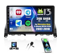 2+64G Autoradio Bluetooth per Mercedes Benz W204 S204 2006 - 2011 con Carplay Android Auto, 9" Radio Touch Screen con GPS WiFi FM/RDS EQ MirrorLink+Telecamera per Auto