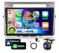 2+64G Podofo DAB/DAB+ 9'' Autoradio 2 Din Android Auto per Toyota Corolla Verso AR10 2004-2009 Wireless Carplay Android Auto Radio Bluetooth HIFI RDS/FM +AHD Telecamera posteriore/DVR/Canbus