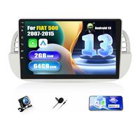 [2+64G]SIXWIN Android 13 Autoradio con CarPlay/Android Aut/Mirror link per FIAT 500 2007-2015, 9 Pollici Schermo Navigatore con WiFi GPS Bluetooth RDS FM EQ USBControllo del Volante+Telecamera