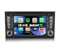 [2+64G]SIXWIN Android 13 Autoradio con Wireless CarPlay/Android Auto per Audi A4 B6 S4 RS4, 7 Pollici Capacitivo TouchScreen Radio con EQ/WiFi/GPS/Bluetooth/FM/RDS/USB/Mirrorlink