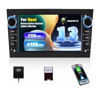 [2+64G]SIXWIN Android 13 con CarPlay/Android/Mirror Link per Opel Corsa d/Astra h/Zafira b/Meriva,7 Pollici TouchScreen Schermo Navigatore WiFi Bluetooth RDS/FM EQ USB (Nero)