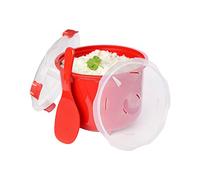 Sistema cuociriso per microonde | 2,6 l | Cuociriso piccolo lavabile in lavastoviglie | Senza BPA | Rosso