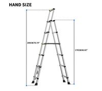Scala all. multiuso 5+5 gradini 5,20 m