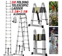 2.6m-6.2m portatile Heavy Duty Multiuso Alluminio Scala Telescopica Allungabile