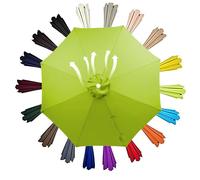 2.7/3.0/3.5/4.0m Copertura Di Ricambio Per Ombrellone Da Giardino Esterni,6/8 Stecche Rechange Telo Per Ombrellone, Tessuto Poliestere UV50+ Impermeabile(Green,(6Rib)2.50m/8.2ft)