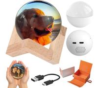 2.7" Crystal Ball Video Player, Memory Sphere Lamp with Sound, Personalized Uploadable Videos Photos 3D Video Crystal Ball for Anniversary,Birthday,Wedding