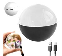 2.7 Inch Memory Orb Ball, WiFi Personalized Crystal Ball Video Player Memory Sphere Upload Videos & Photos Light-Up Memory Sphere (Black,Wi-Fi version)