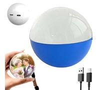 2.7 Inch Memory Orb Ball, WiFi Personalized Crystal Ball Video Player Memory Sphere Upload Videos & Photos Light-Up Memory Sphere (Blue,Wi-Fi version)