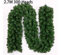 2,7 m, ghirlanda di Natale verde artificiale/pino di Natale decorazione in ratta