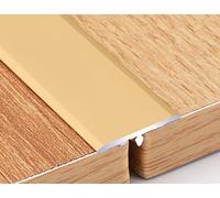 (2,7 m x 2 cm) Profilo di transizione in alluminio a forma di T per bordi e pavimenti, per il collegamento di soglie e strisce divisorie piatte di piastrelle composite rinforzate (colore: stile 1