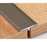 (2,7 m x 2 cm) Profilo di transizione in alluminio a forma di T per bordi e pavimenti, per il collegamento di soglie e strisce divisorie piatte di piastrelle composite rinforzate (colore: stile 4