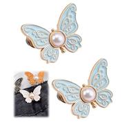 2/7-Pack Detachable Butterfly Clips, Detachable Butterfly Clips, Women Butterfly Buttons Pins for Loose Jeans, Butterfl-y Pant Waist Tightener (G)