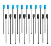 2.75 Pollici Ricariche per Penna a Sfera Penne a Stilo in Cristallo di Diamante e Penne a Sfera con Borsa in Velluto Nero, Nero e Blu, 20 Pezzi