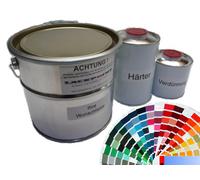 2,75L Set 2K Vernice Auto a Scelta Ral + Farbcode Uni Non Trasparente Lackpoint