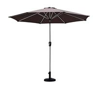 2.7m/9ft Large Parasol UV50+ UV Protection Market Table Umbrella with Crank for Garden Deck Backyard