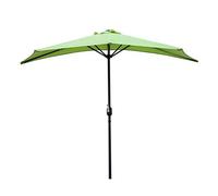 2.7m Garden Balcony Half Umbrella Semicircular with Crank S Semi Round Circular for Outdoor Patio Small Te