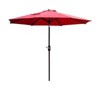 2.7M Outdoor Garden Patio Umbrella UV70+ Crank And Tilt S for Outside Market Terrace Deck Yard Or Pool Side