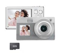 2 8+1 4 Pollici Fotocamera A Doppio Schermo Da 5000w Pixel Video Shock A Prova Shock Portatile Per La Fotocamera Viaggio Viaggio Nel Campus Con Doppio Display