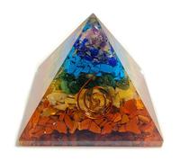 2.8 " 7 Colore Chakra Orgonite Orgone Pyramid Energia Reiki Charged Heal