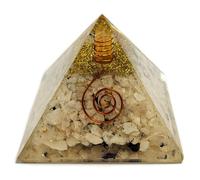 2.8 " Arcobaleno Luna Orgonite Orgone Pyramid Energia Reiki Guarigione
