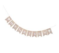 2,8 metri striscioni pasquali HE IS RISEN e Cross Buta Banner Zigolo Streamer