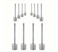 2/8 pezzi Aghi universali in metallo per gonfiaggio, adatti per palloni da calcio, pallacanestro, pallavolo e altri palloni sportivi 4 pezzi,2 pezzi,8 pezziLega di zinco