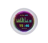 2.8 Pollice USB Monitor Raffreddatore D'acqua Schermo PC case Secondario Schermo 480 × 480 Risoluzione Con Musica Spettro Analisi Funzione Colore Argento
