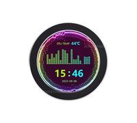 2.8 Pollice USB Monitor Raffreddatore D'acqua Schermo PC caso Secondario Schermo 480 × 480 Risoluzione Con Musica Spettro Analisi Funzione Colore Nero