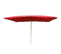 2,9 m di Market Rettangolare baldacchino Solare, 8 costolette di Ombrello di inclinazione all'aperto Parasolo con meccanismo di inclinazione Sun per Spiaggia/Piscina/Patio/Tenda da Riparo