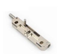 2,9 pollici simmetrico chiavistello per porta con serratura scorrevole di sicurezza, 1 pezzo (Silver-Left)