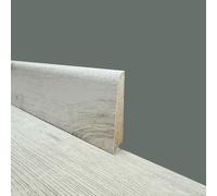 €2,99ml - BATTISCOPA in FIBRA DI LEGNO coordinato GAMMA LAMINATI 70x15 inclinato vari decori - ALIZE (ice oak)