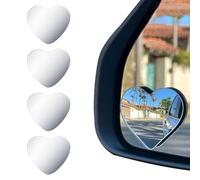 2 A Forma Di Cuore Blind Spot Specchio, Vista Laterale Specchio Di Estensione, Grandangolare Convesso Specchietto Retrovisore, Angolo Regolabile Tipo Di Pasta, Auto Suv Accessori.
