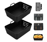 2 accessori Airfryer per Ninja Foodi Max Dual Zone Af400eu Af300eu 9,5 l, inserti in silicone Ninja per Foodi Max Double Stack Sl400eu, Airfryer in silicone per friggitrice ad aria calda Innsky