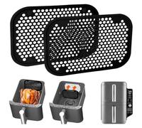 2 accessori paraspruzzi per Ninja Double Stack XL SL400EU e SL300EU,riutilizzabili silicone friggitrice ad aria calda accessori Airfryer accessori per Ninja Airfryer Double Stack SL400EU e SL300EU