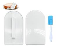 2 accessori per la decorazione di torte, in plastica, per la decorazione di torte, per il fai da te, per la cottura del fondente, per la decorazione della torta (14,5 x 8,5 cm)