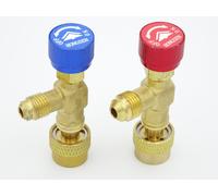 2 Adattatore Valvola Refrigerante Arresto Splitt-Systeme 1/4 SAE , X 5/16