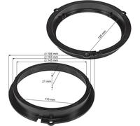 2 Adattatori Anelli Supporti Casse Altoparlante Ant=Post per Ford Kuga dal 2013