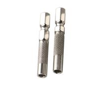 2 adattatori con gambo esagonale converte 6,35 mm da 1/4 pollici a 4 mm bit socket holder inserti cacciavite adattatore convertitori